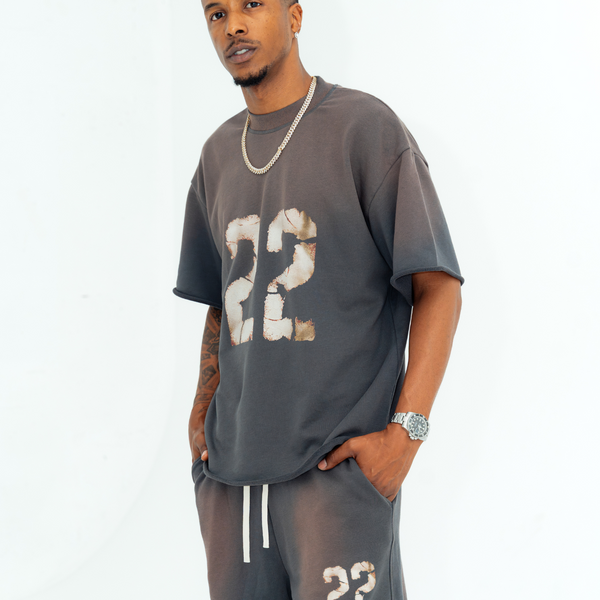 '22' SHORTS - DARK GRAY