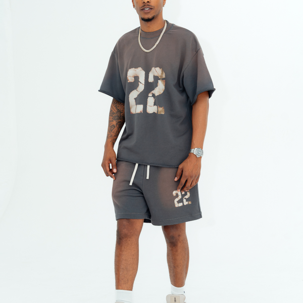 '22' SHORTS - DARK GRAY
