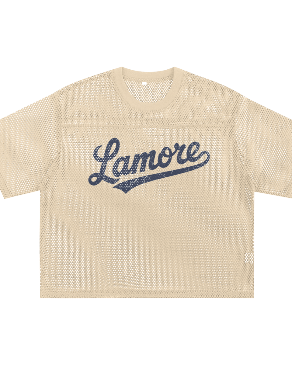 LAMORE MESH JERSEY - APRICOT
