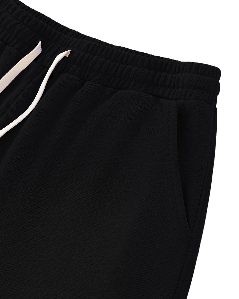 FADED SWEAT SHORTS - BLACK