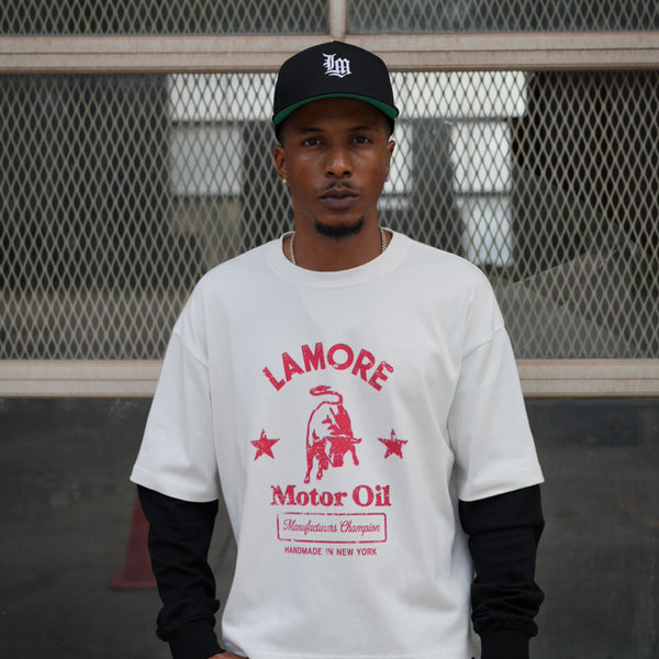 Lamore Motor Oil Shirt - White