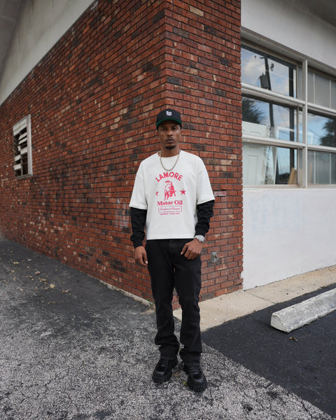 Lamore Motor Oil Shirt - White