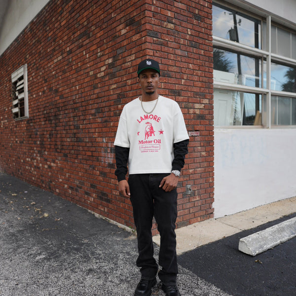 Lamore Motor Oil Shirt - White