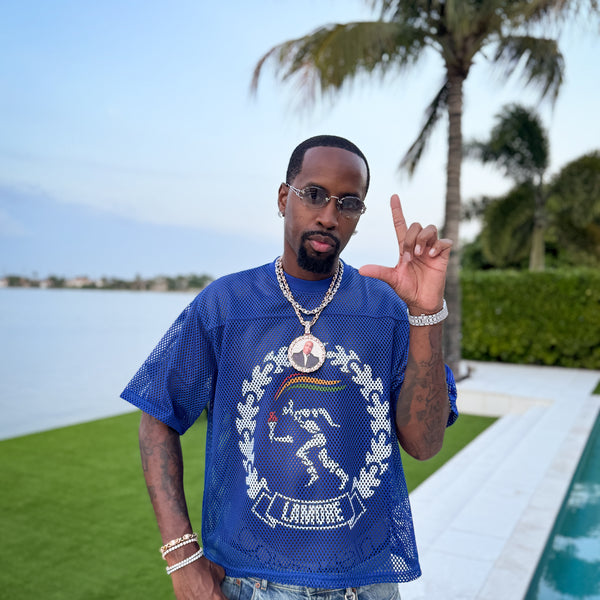 LAMORE MESH JERSEY - ROYAL