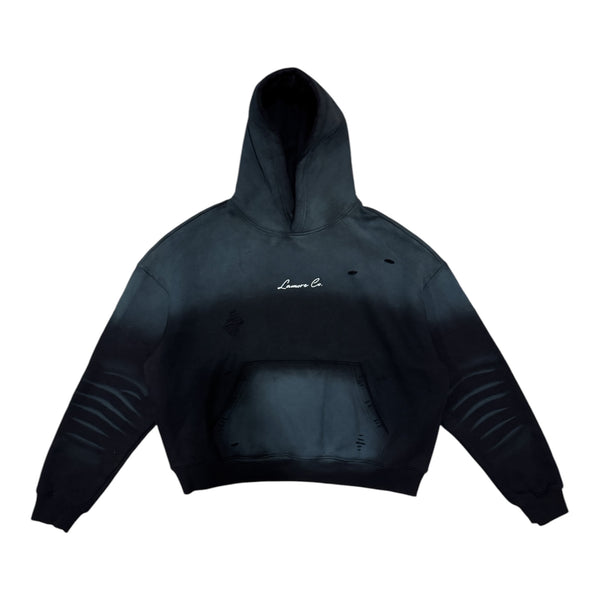 FADED HOODIE - BLACK
