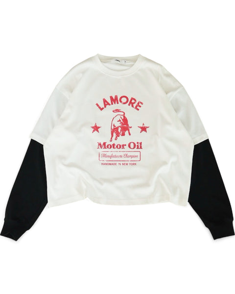 Lamore Motor Oil Shirt - White