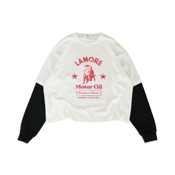 Lamore Motor Oil Shirt - White