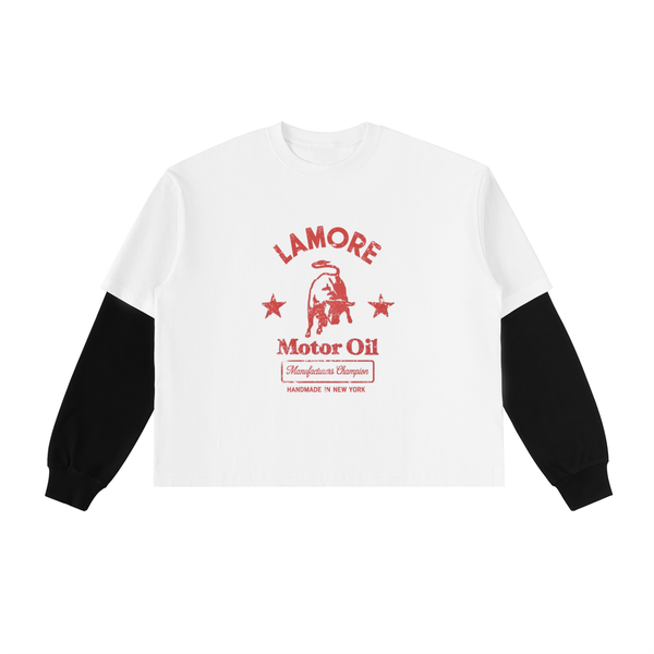 Lamore Motor Oil Shirt - White